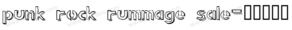 punk rock rummage sale字体转换